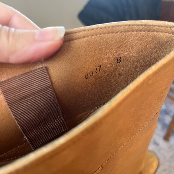 Vintage Banana Republic Safari Pedestrienne Boots Caramel Size 8 - Picture 6 of 7